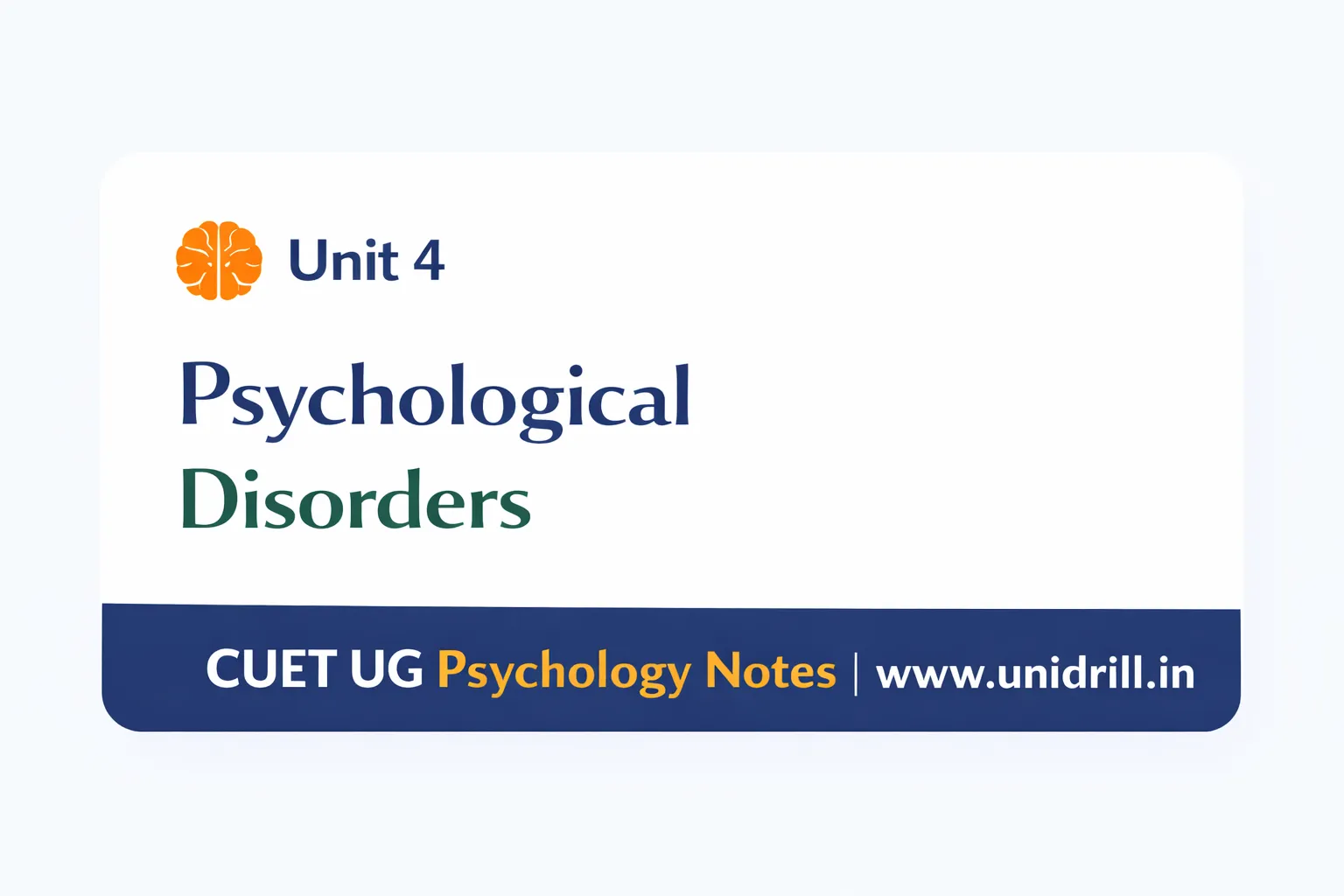 PSYCHOLOGY CUET