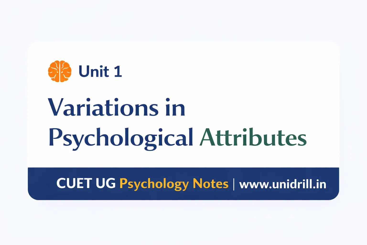 PSYCHOLOGY CUET